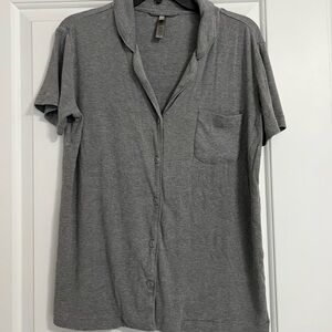 SKIMS Women’s Soft Pajama Button-Up Shirt